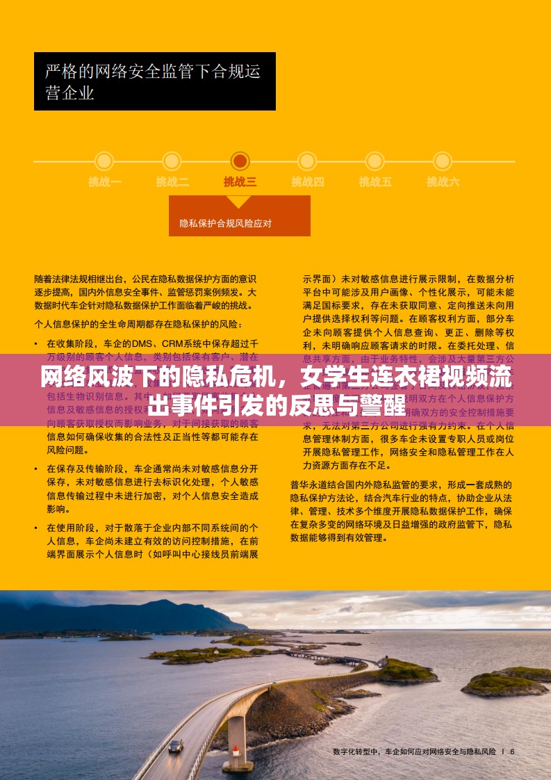 網(wǎng)絡(luò)風(fēng)波下的隱私危機(jī)，女學(xué)生連衣裙視頻流出事件引發(fā)的反思與警醒