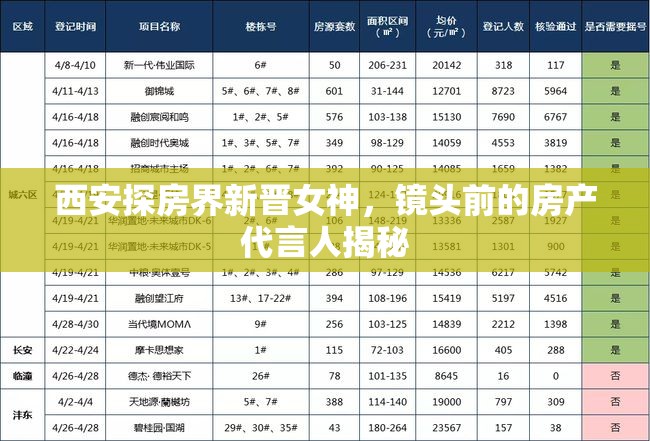 西安探房界新晉女神，鏡頭前的房產(chǎn)代言人揭秘