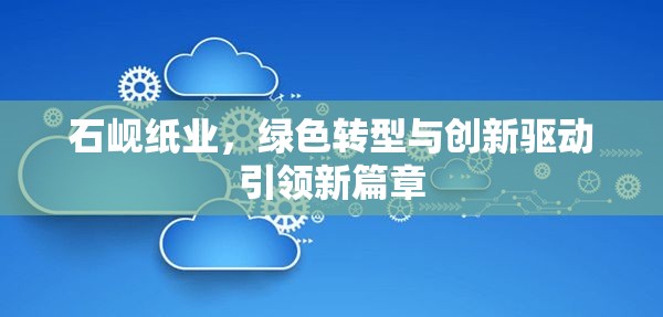 石峴紙業(yè)，綠色轉(zhuǎn)型與創(chuàng)新驅(qū)動(dòng)引領(lǐng)新篇章