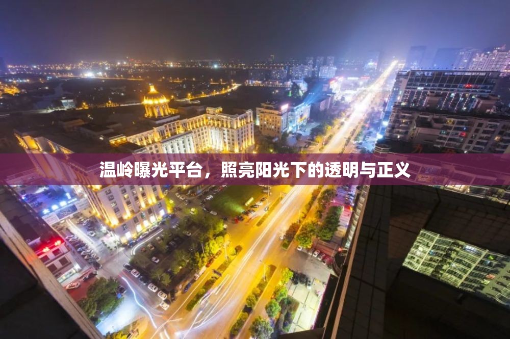 溫嶺曝光平臺(tái)，照亮陽(yáng)光下的透明與正義