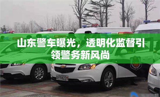山東警車曝光，透明化監(jiān)督引領(lǐng)警務(wù)新風(fēng)尚