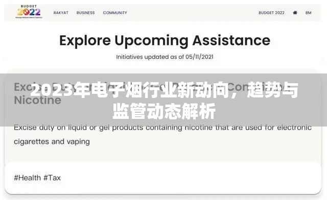 2023年電子煙行業(yè)新動(dòng)向，趨勢(shì)與監(jiān)管動(dòng)態(tài)解析