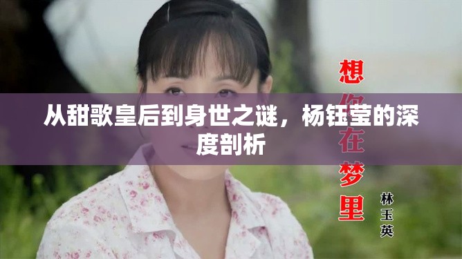 從甜歌皇后到身世之謎，楊鈺瑩的深度剖析