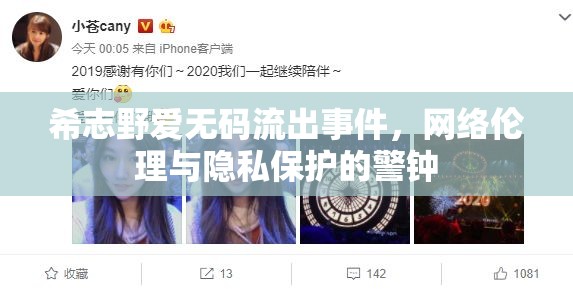 希志野愛無碼流出事件，網(wǎng)絡(luò)倫理與隱私保護(hù)的警鐘
