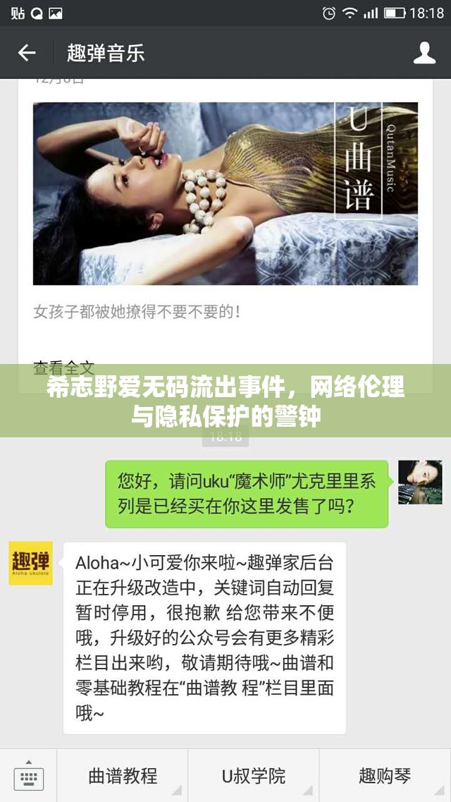 希志野愛無碼流出事件，網(wǎng)絡(luò)倫理與隱私保護(hù)的警鐘