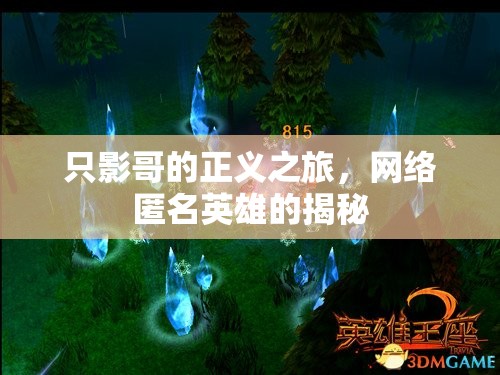 只影哥的正義之旅，網(wǎng)絡(luò)匿名英雄的揭秘