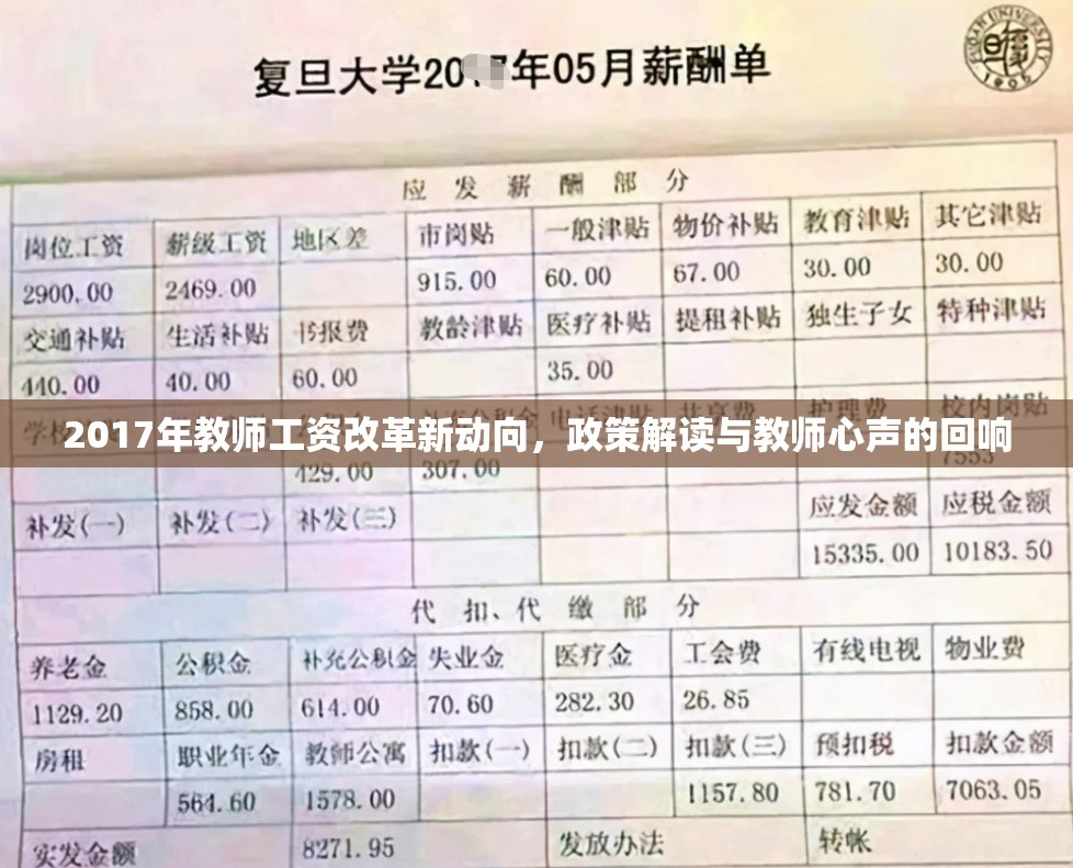 2017年教師工資改革新動向，政策解讀與教師心聲的回響