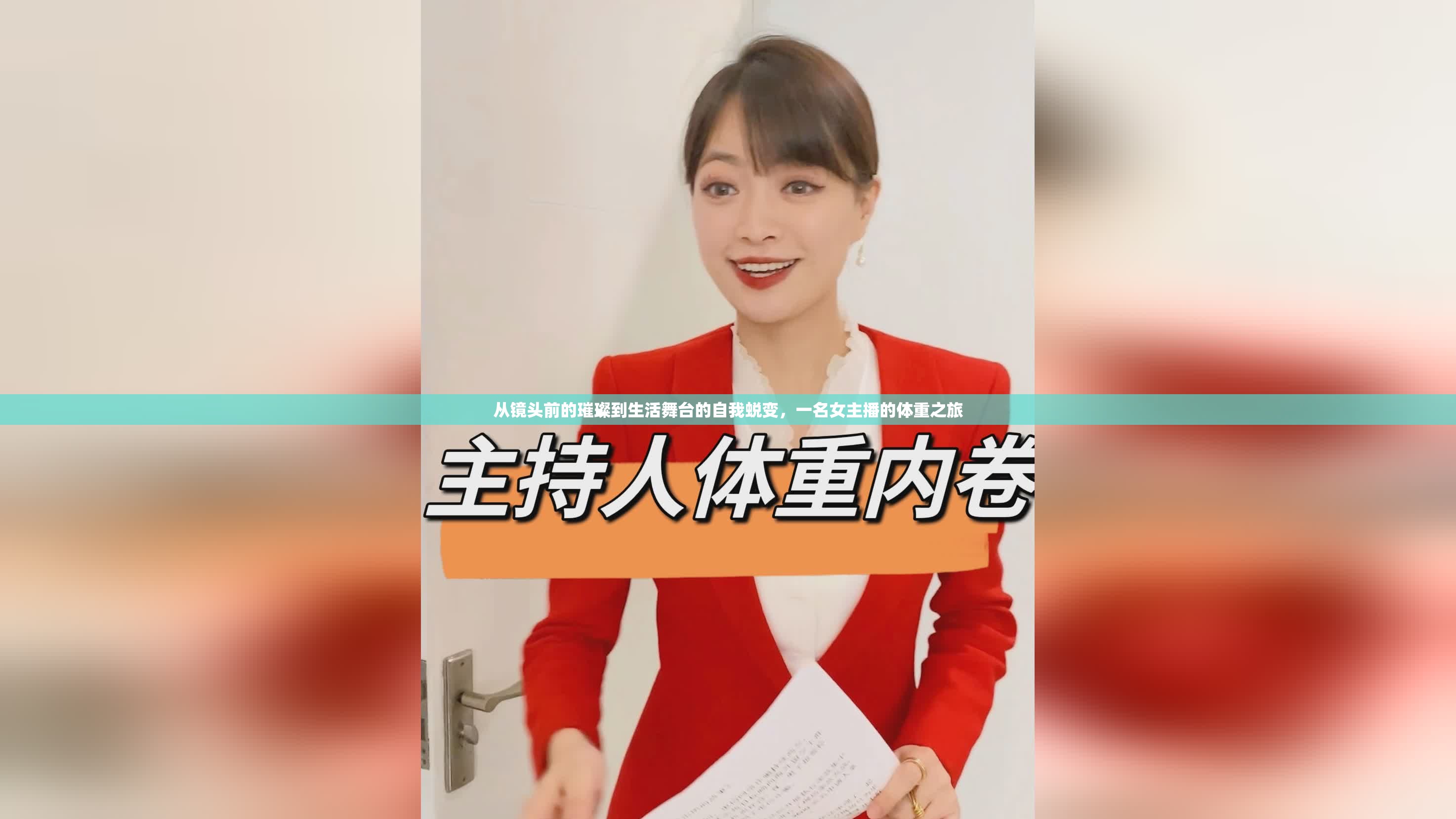 從鏡頭前的璀璨到生活舞臺(tái)的自我蛻變，一名女主播的體重之旅