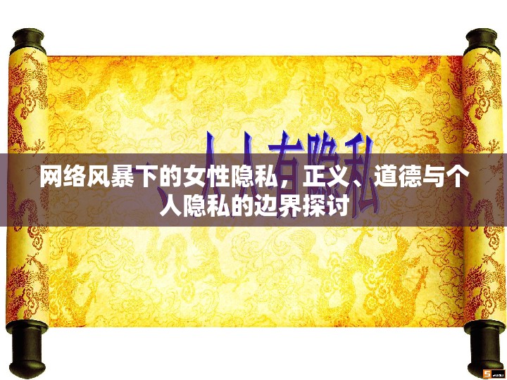 網(wǎng)絡(luò)風(fēng)暴下的女性隱私，正義、道德與個(gè)人隱私的邊界探討