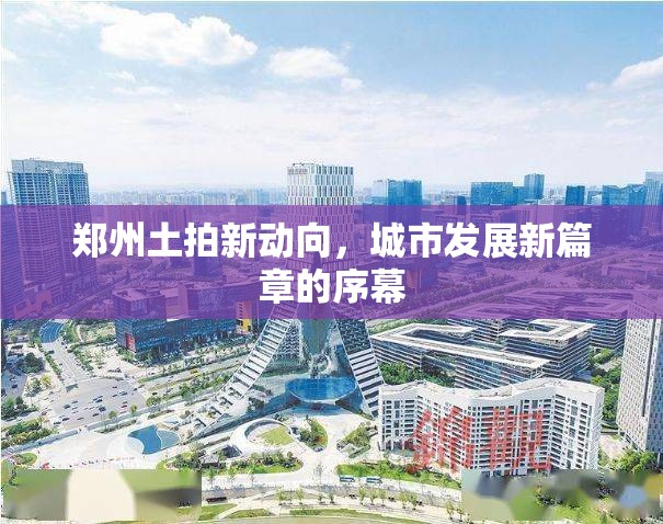 鄭州土拍新動(dòng)向，城市發(fā)展新篇章的序幕