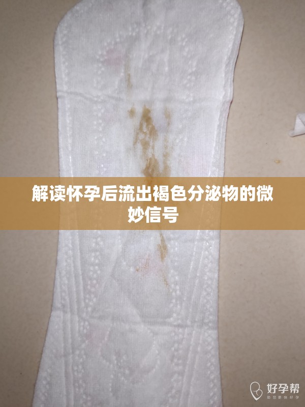 解讀懷孕后流出褐色分泌物的微妙信號(hào)