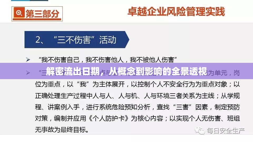 解密流出日期，從概念到影響的全景透視