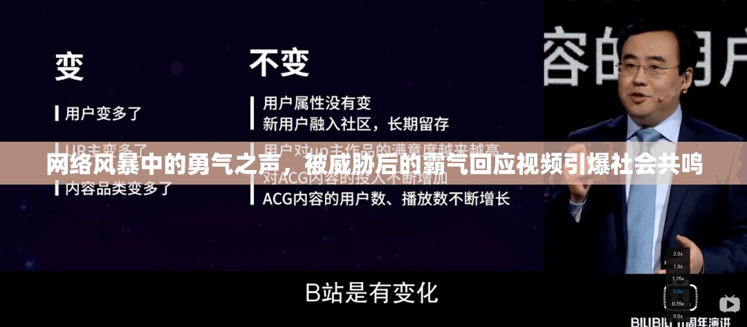 網(wǎng)絡(luò)風(fēng)暴中的勇氣之聲，被威脅后的霸氣回應(yīng)視頻引爆社會(huì)共鳴