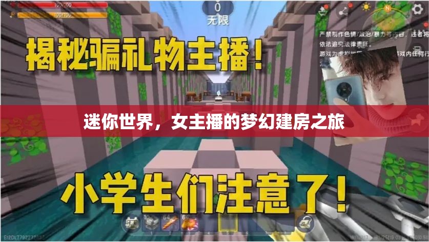 迷你世界，女主播的夢幻建房之旅