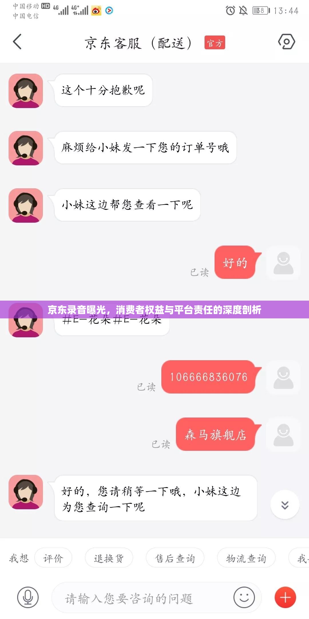 京東錄音曝光，消費者權(quán)益與平臺責(zé)任的深度剖析