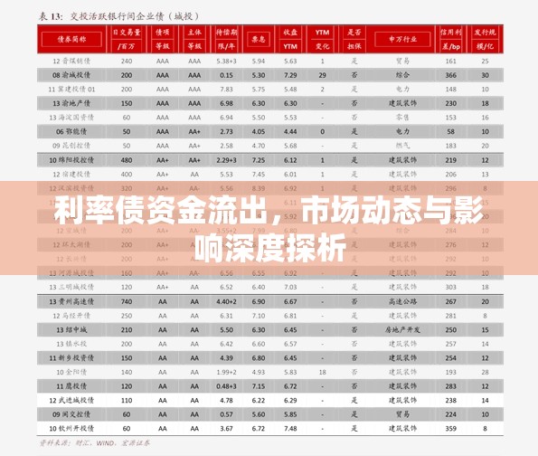 利率債資金流出，市場動(dòng)態(tài)與影響深度探析