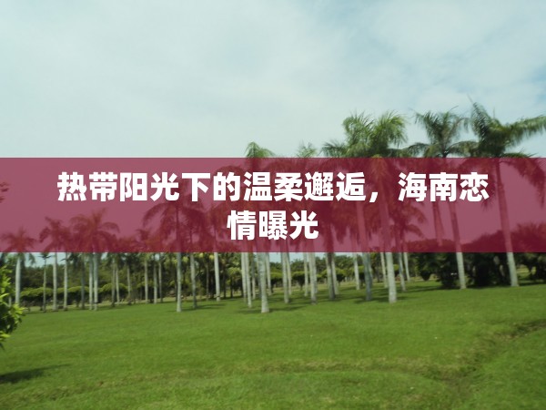 熱帶陽(yáng)光下的溫柔邂逅，海南戀情曝光