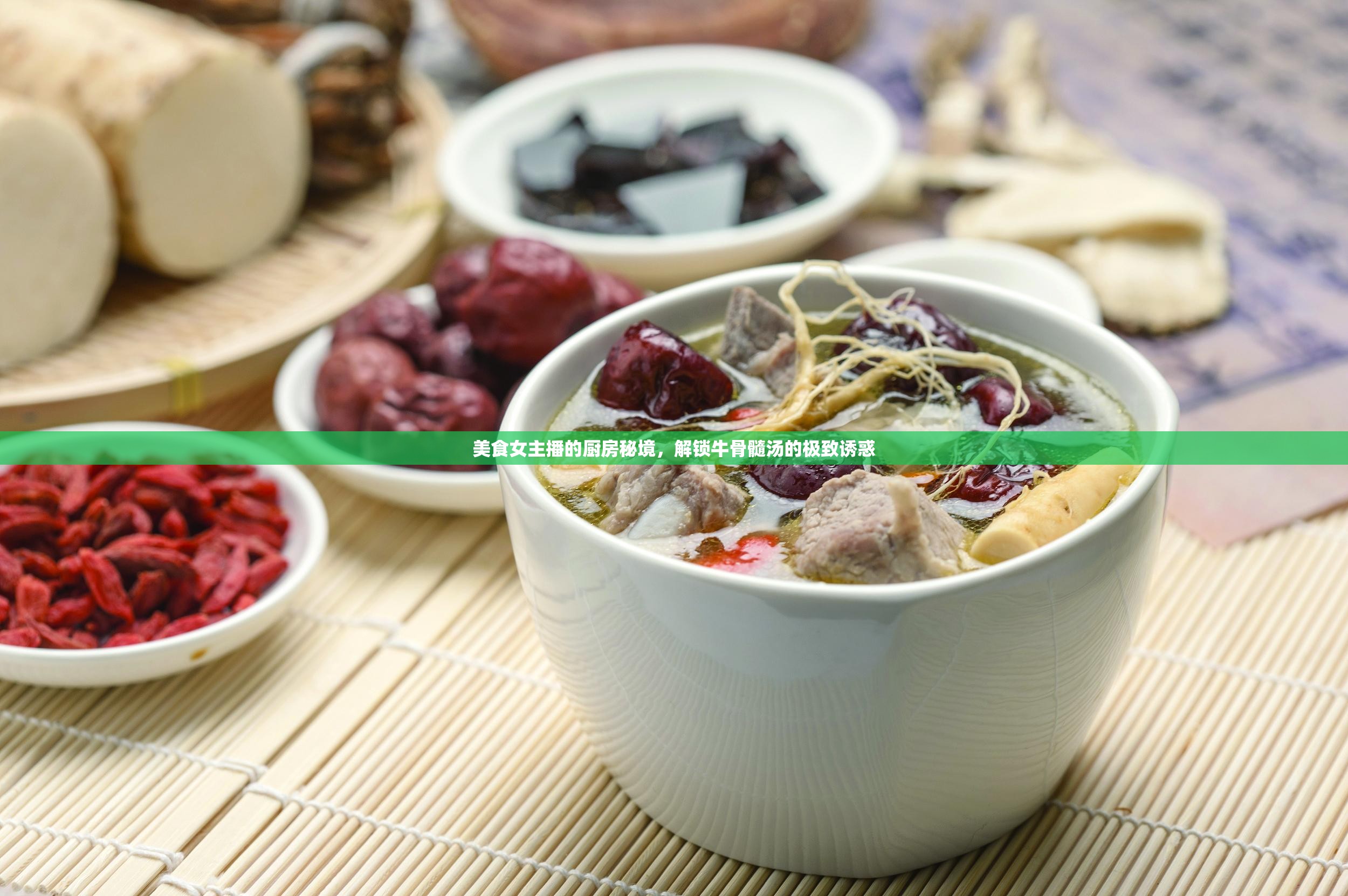 美食女主播的廚房秘境，解鎖牛骨髓湯的極致誘惑