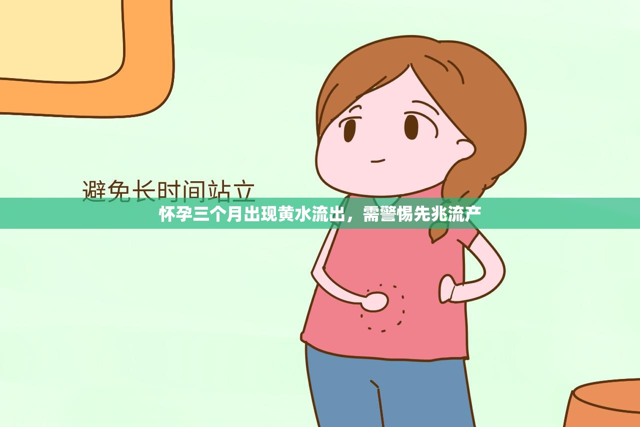 懷孕三個月出現(xiàn)黃水流出，需警惕先兆流產(chǎn)