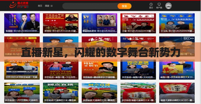 直播新星，閃耀的數(shù)字舞臺新勢力