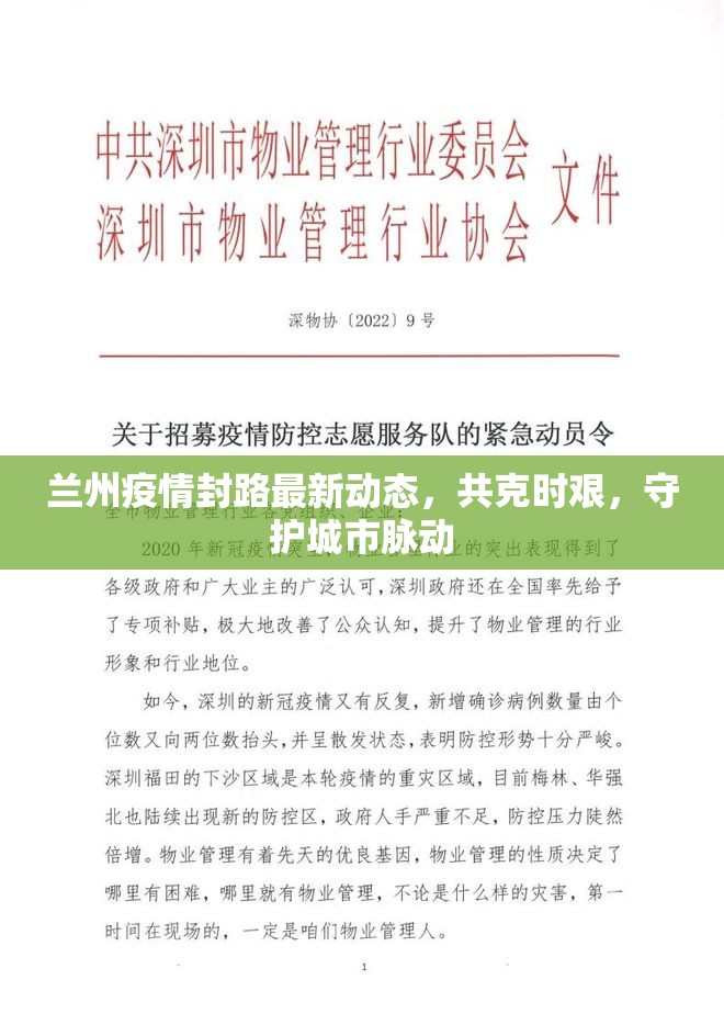 蘭州疫情封路最新動(dòng)態(tài)，共克時(shí)艱，守護(hù)城市脈動(dòng)