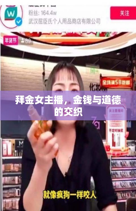 拜金女主播，金錢與道德的交織