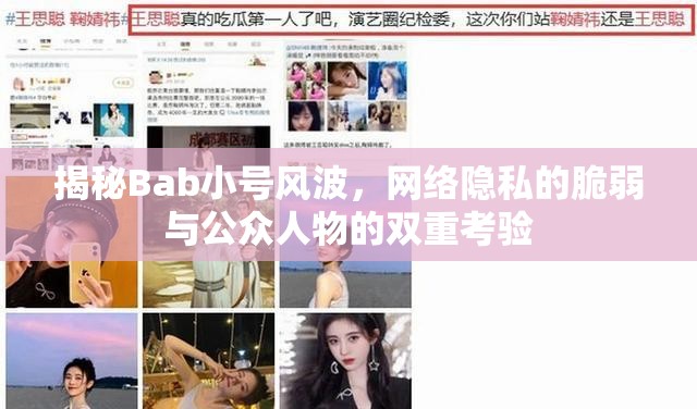 揭秘Bab小號(hào)風(fēng)波，網(wǎng)絡(luò)隱私的脆弱與公眾人物的雙重考驗(yàn)