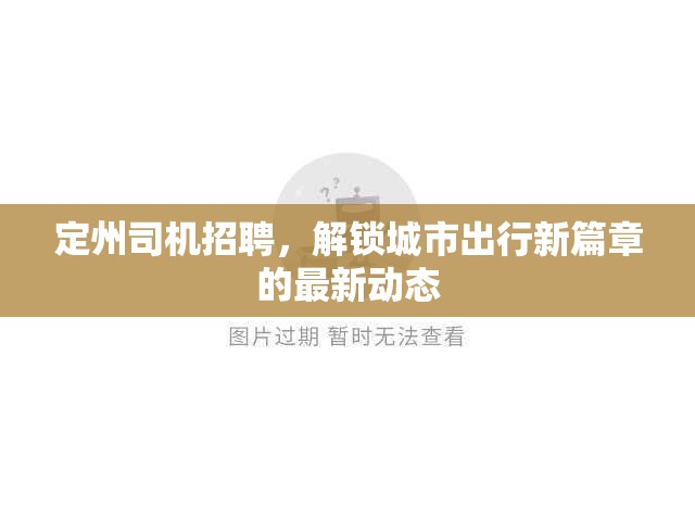 定州司機招聘，解鎖城市出行新篇章的最新動態(tài)