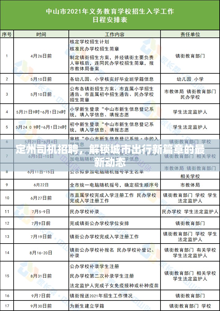 定州司機招聘，解鎖城市出行新篇章的最新動態(tài)