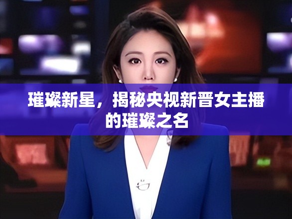 璀璨新星，揭秘央視新晉女主播的璀璨之名
