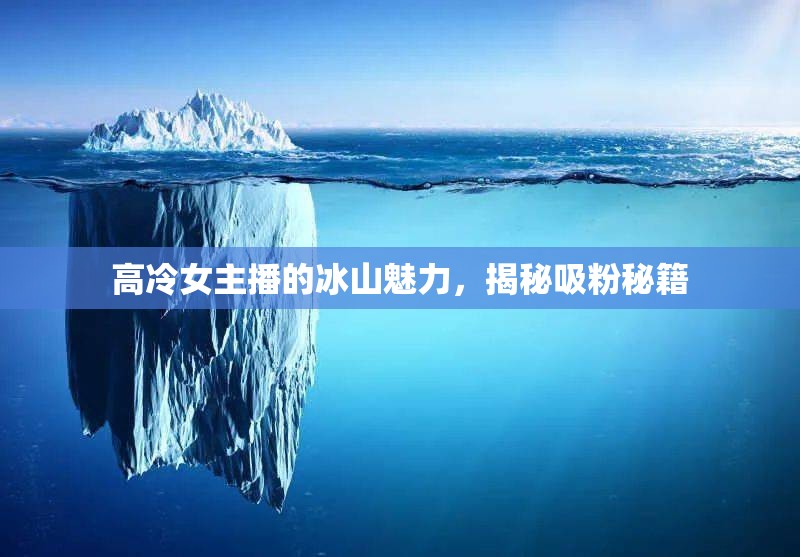 高冷女主播的冰山魅力，揭秘吸粉秘籍