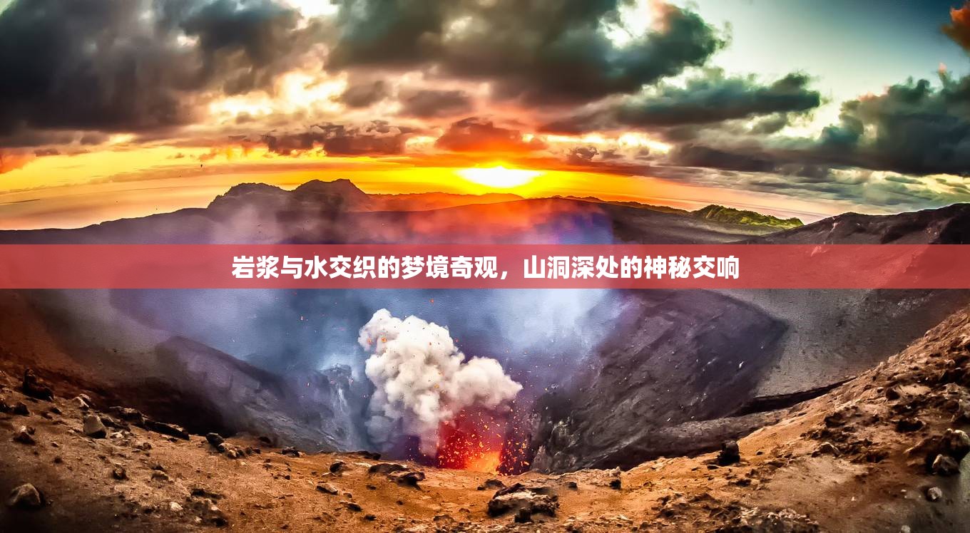 巖漿與水交織的夢境奇觀，山洞深處的神秘交響