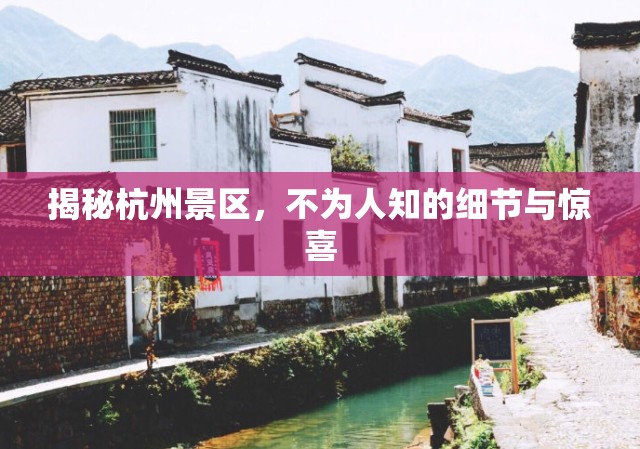 揭秘杭州景區(qū)，不為人知的細節(jié)與驚喜