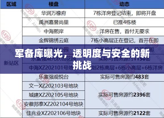 軍備庫曝光，透明度與安全的新挑戰(zhàn)