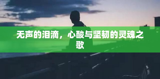 無聲的淚滴，心酸與堅韌的靈魂之歌