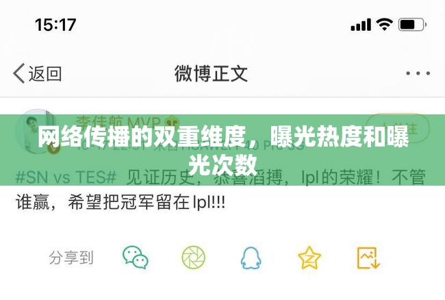 網(wǎng)絡(luò)傳播的雙重維度，曝光熱度和曝光次數(shù)