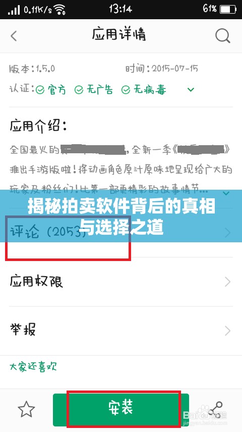 揭秘拍賣軟件背后的真相與選擇之道