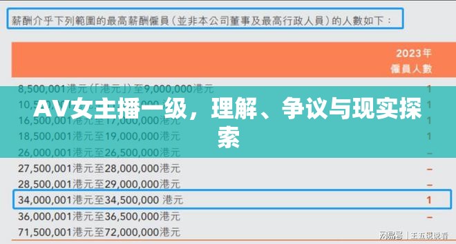 AV女主播一級(jí)，理解、爭(zhēng)議與現(xiàn)實(shí)探索
