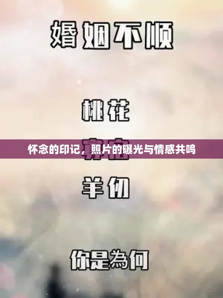 懷念的印記，照片的曝光與情感共鳴