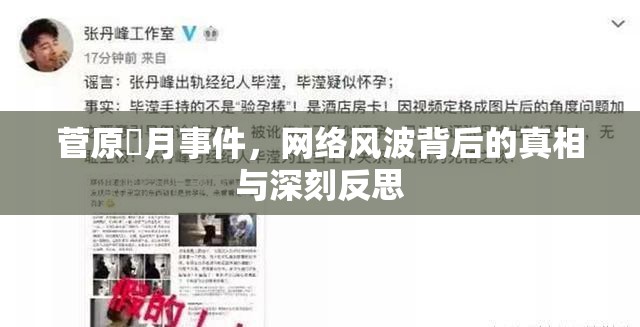 菅原咲月事件，網(wǎng)絡(luò)風(fēng)波背后的真相與深刻反思