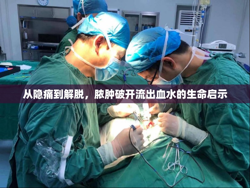 從隱痛到解脫，膿腫破開流出血水的生命啟示