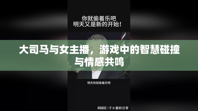 大司馬與女主播，游戲中的智慧碰撞與情感共鳴