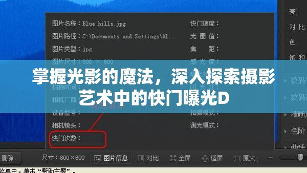 掌握光影的魔法，深入探索攝影藝術(shù)中的快門曝光D