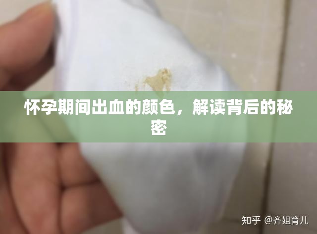 懷孕期間出血的顏色，解讀背后的秘密