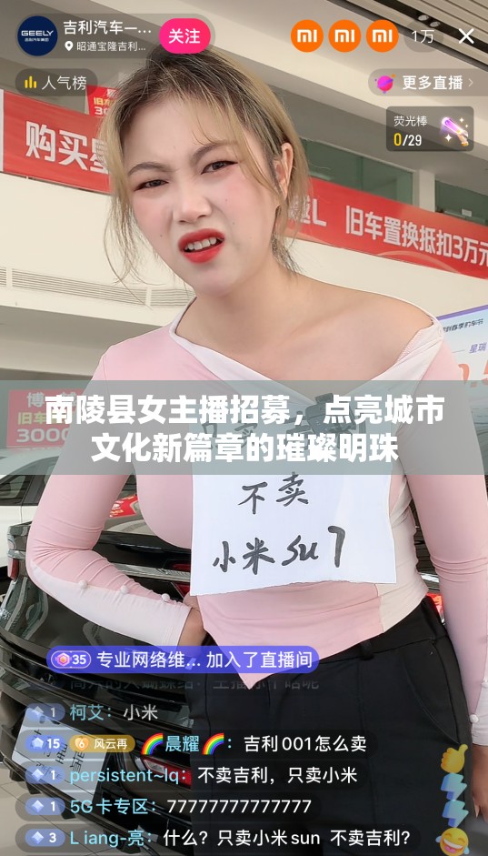 南陵縣女主播招募，點亮城市文化新篇章的璀璨明珠