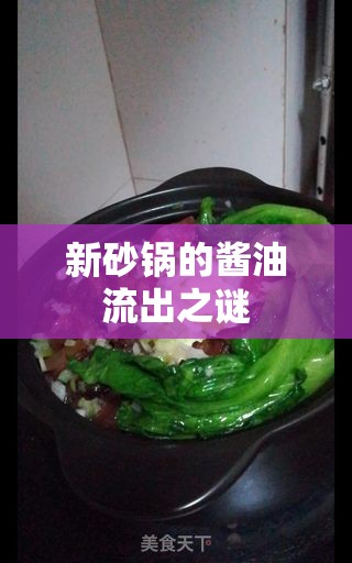新砂鍋的醬油流出之謎