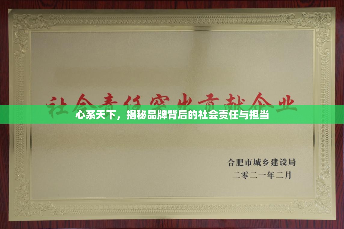 心系天下，揭秘品牌背后的社會責(zé)任與擔(dān)當(dāng)
