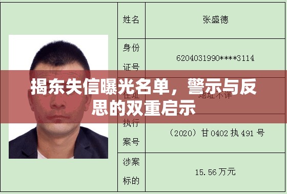 揭東失信曝光名單，警示與反思的雙重啟示