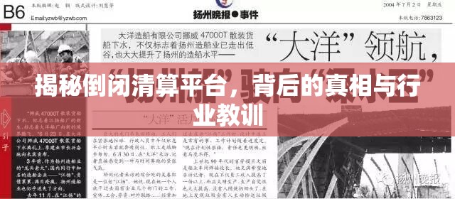 揭秘倒閉清算平臺(tái)，背后的真相與行業(yè)教訓(xùn)