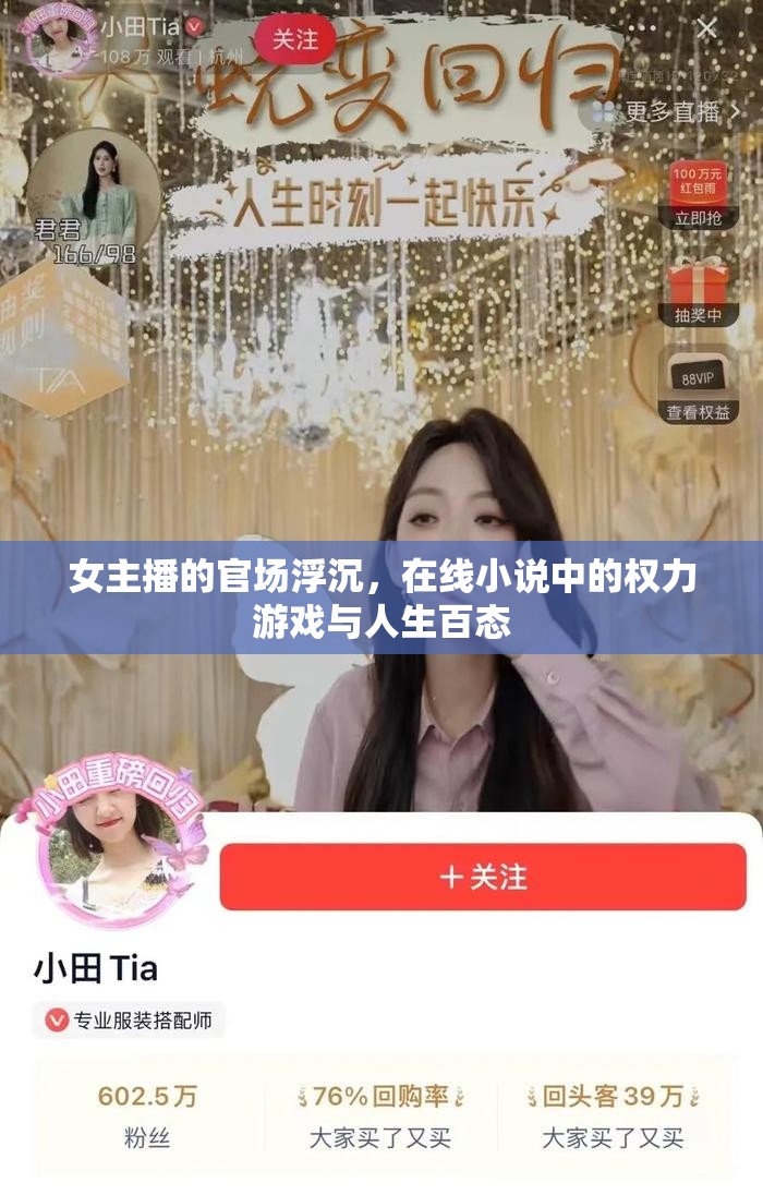 女主播的官場(chǎng)浮沉，在線小說中的權(quán)力游戲與人生百態(tài)
